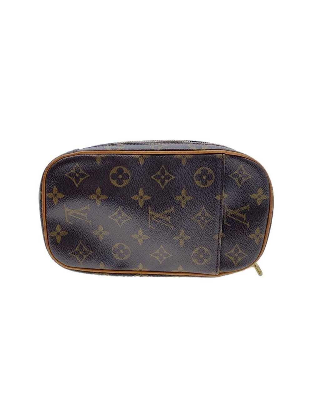Louis Vuitton Pochette Gange Monogram Canvas Brown Leather Brown Monogram